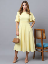 Exude Linen Bloom Midi Dress